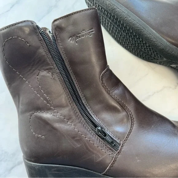 Martino Lindsay Weatherproof Leather Canadian Made Women's Boots Brown Size 10 - Picture 4 of 15